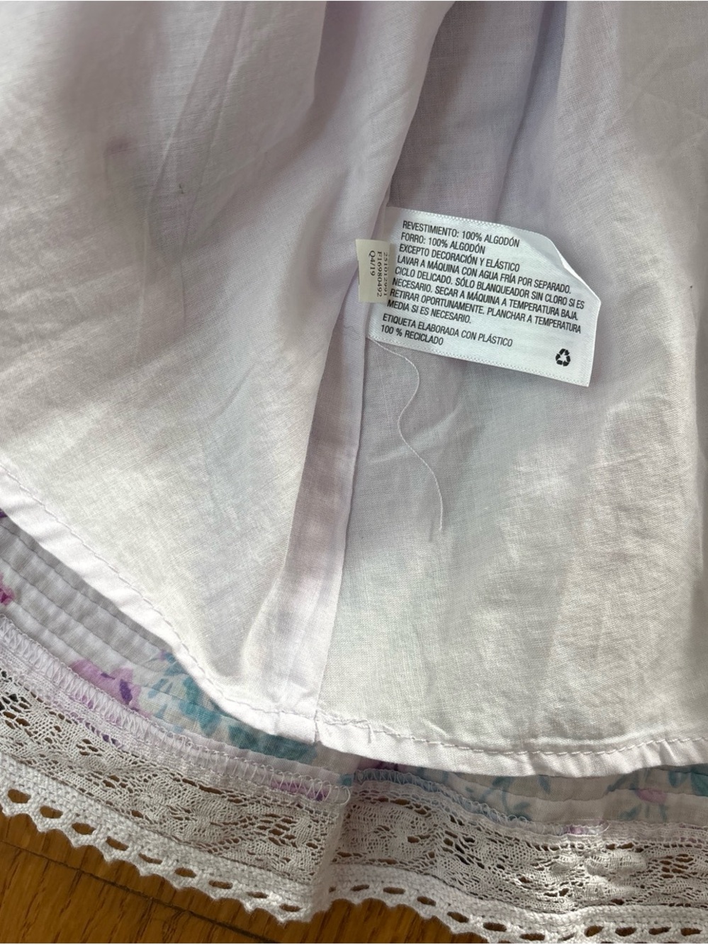 LoveShackFancy Lavender Floral Ruffle Mini Dress - Picture 10 of 11